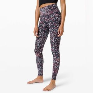 Lululemon Wunder Under High-Rise Tight 28" 
Water Blossom Multi